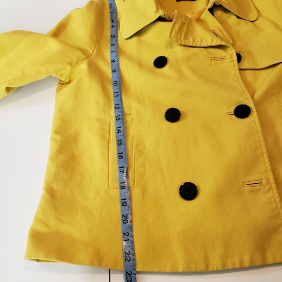 Lauren Ralph Lauren Yellow Double Breasted Coat - Picture 5 of 8